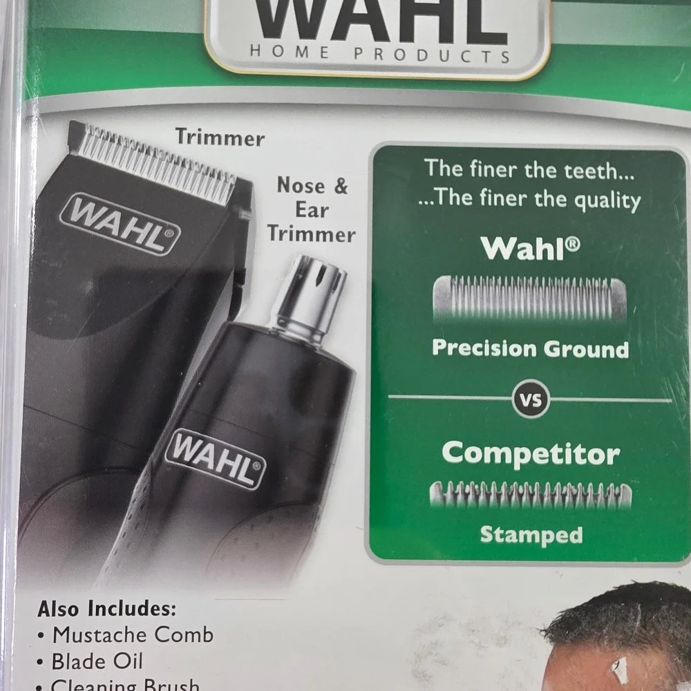 Wahl Beard Mustache Rechargeable Trimmer Nose Ear Hair Grooming Kit NWT 9916-817